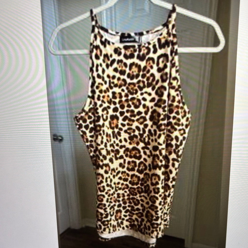 Lou Keith animal print Xs Tank Top